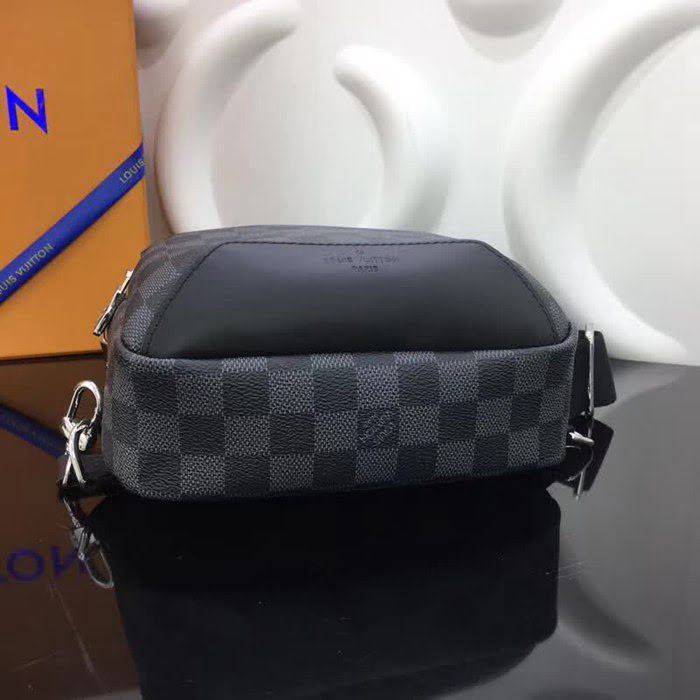 路易威登LV頂級原單N41719 AVENUE LV單肩包 銀色金屬配飾 YDH1578